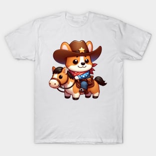 A Whimsical Tribute to American Culture in Cartoon Style T-Shirt